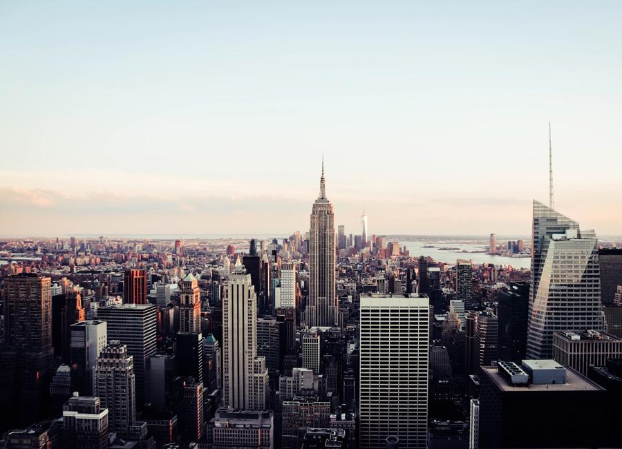 30 Rockefeller Plaza skyline with tall buildings