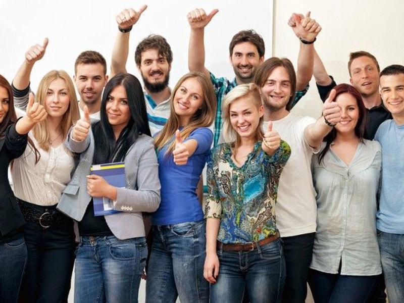 a group of people posing for a photo