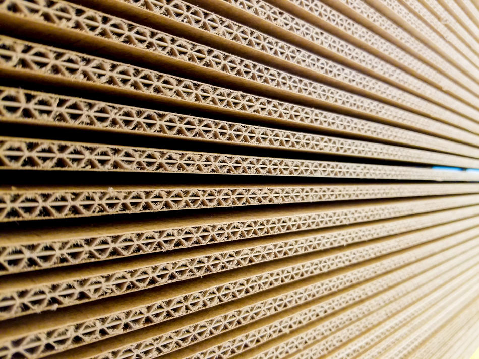 a close up of a cardboard